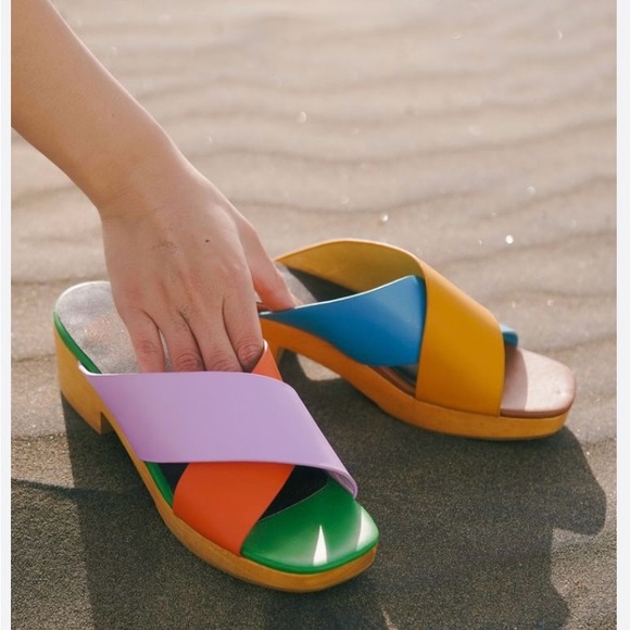 Charlotte Stone Colorblock Amos Sandal - Picture 4 of 10